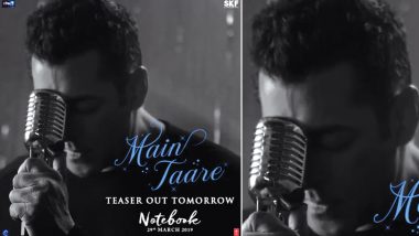 Salman Khan Is Singing Again! New Song Main Taare from Notebook to Be Out Soon – See First Pic