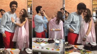 Sara Ali Khan Embarrasses Kartik Aaryan by Screaming Out His Name in Public – Watch Video