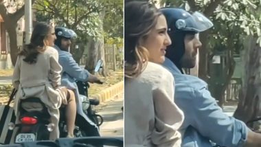 Sara Ali Khan and Kartik Aaryan Go On A Bike Ride during Love Aajkal 2 Shoot - Watch Video!