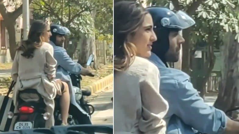 Sara Ali Khan and Kartik Aaryan Go On A Bike Ride during Love Aajkal 2 Shoot - Watch Video! Sara Ali Khan and Kartik Aaryan Go On A Bike Ride during Love Aajkal 2 Shoot - Watch Video!