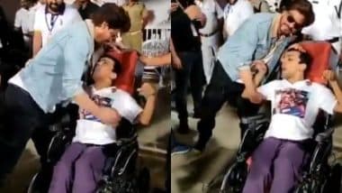 Video of Shah Rukh Khan Hugging a Wheelchair-Bound Fan after KKR’s Victory Will Make Your Heart Melt – Watch