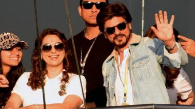 IPL 2019: Juhi Chawla and Shah Rukh Khan Enjoy the KKR VS SRH Match at Eden Gardens – Watch Video