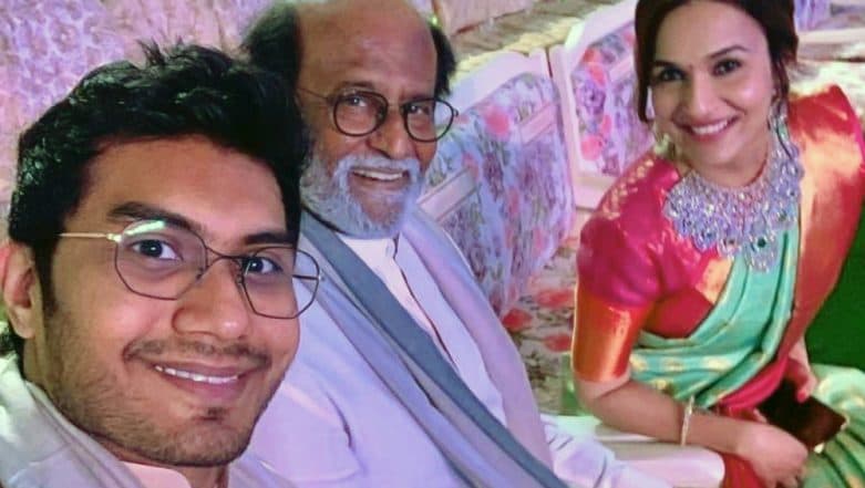 Rajinikanth, Soundarya and Vishagan Make a Terrific Trio at the Akash Ambani – Shloka Mehta’s Wedding Celebration! See Pic Rajinikanth, Soundarya and Vishagan Make a Terrific Trio at the Akash Ambani – Shloka Mehta’s Wedding Celebration! See Pic