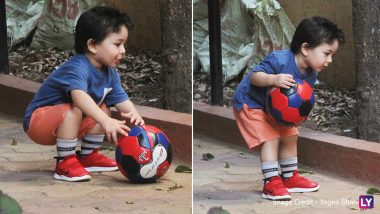 Taimur Ali Khan's Latest Pictures of Playing Football Are All Shades of Cuteness, See Pics