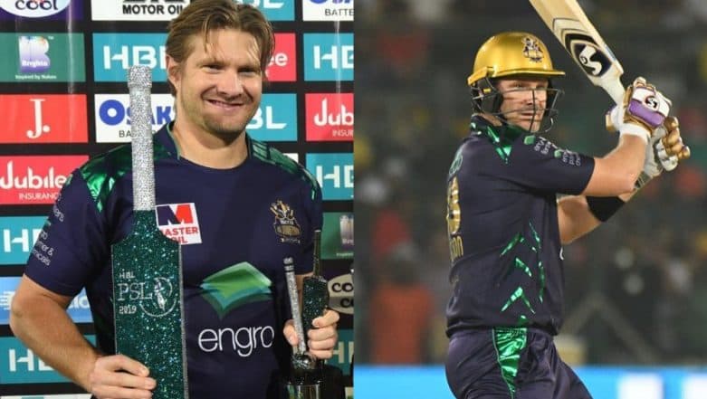 PSL 2019 Most Runs: Shane Watson Emerges as Leading Run-Scorer, Wins Best Batsman Title in Pakistan Super League 4 PSL 2019 Most Runs: Shane Watson Emerges as Leading Run-Scorer, Wins Best Batsman Title in Pakistan Super League 4