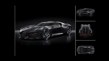 Bugatti La Voiture Noire, aka ‘The Black Car’ Becomes the World’s Most Expensive New Car Ever Sold (View Pics)