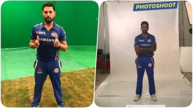 IPL 2019: Yuvraj Singh Shoots for Mumbai Indians Ahead of Indian Premier League 12 (See Pics & Video)