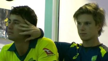 Adam Zampa and Marcus Stoinis’ 'Happy and Gay' PDA During First ODI Against Pakistan Leaves Justin Langer Unimpressed (Watch Video)