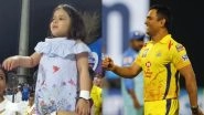 Ziva Dhoni Shouting 'Papa' to MSD During Delhi Capitals vs Chennai Super Kings Match is The Cutest Video on Internet Today!