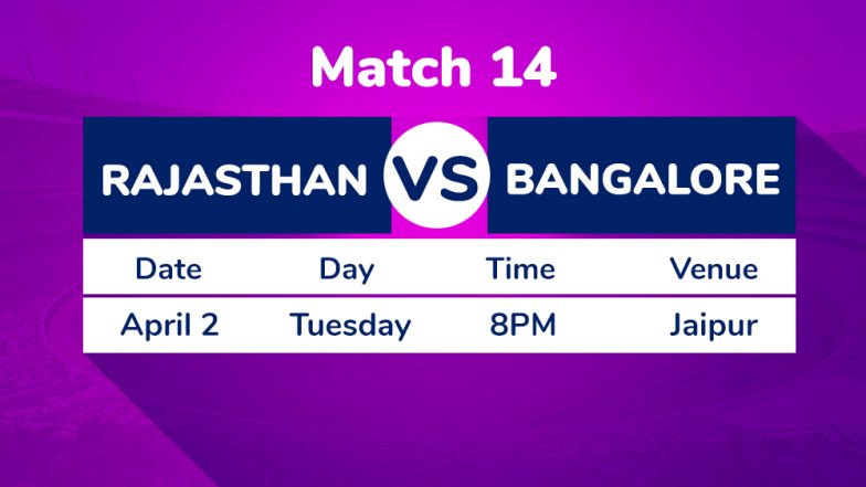 RR vs RCB, IPL 2019 Match 14 Preview: Laggards Rajasthan Royals, Royal Challengers Bangalore Look to Get House in Order