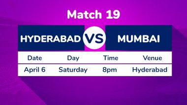SRH vs MI, IPL 2019 Match 19 Preview: Battle of Equals as Sunrisers Hyderabad Face Resurgent Mumbai Indians at Rajiv Gandhi International Stadium