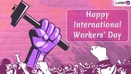 International Labour Day 2019 HD Images With Quotes for Free Download Online: Wish Happy Workers' Day With GIF Greetings & WhatsApp Sticker Messages on May 1