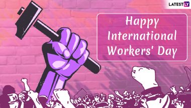 International Labour Day 2019 HD Images With Quotes for Free Download Online: Wish Happy Workers' Day With GIF Greetings & WhatsApp Sticker Messages on May 1