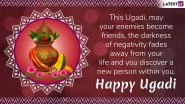 Ugadi 2019 Wishes & Gudi Padwa Greetings: WhatsApp Stickers, GIF Image Messages, Instagram Photos & SMS to Wish Happy Telugu New Year
