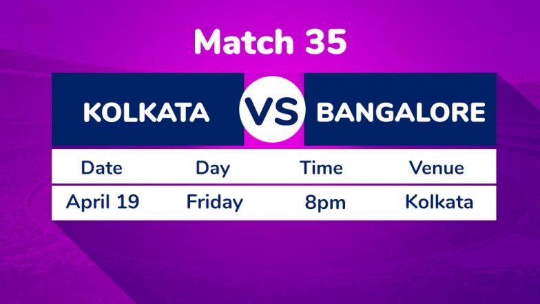 KKR vs RCB, IPL 2019 Match 35 Preview: Post Dinesh Karthik Boost, Kolkata Knight Riders Aim to Push Royal Challengers Bangalore to Brink