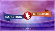 RR vs SRH, IPL 2019 Live Cricket Streaming: Watch Free Telecast of Rajasthan Royals vs Sunrisers Hyderabad on Star Sports and Hotstar Online