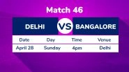 DC vs MI, IPL 2019 Match 46 Preview: Virat Kohli Test Awaits Delhi Capitals at Feroz Shah Kotla Ground