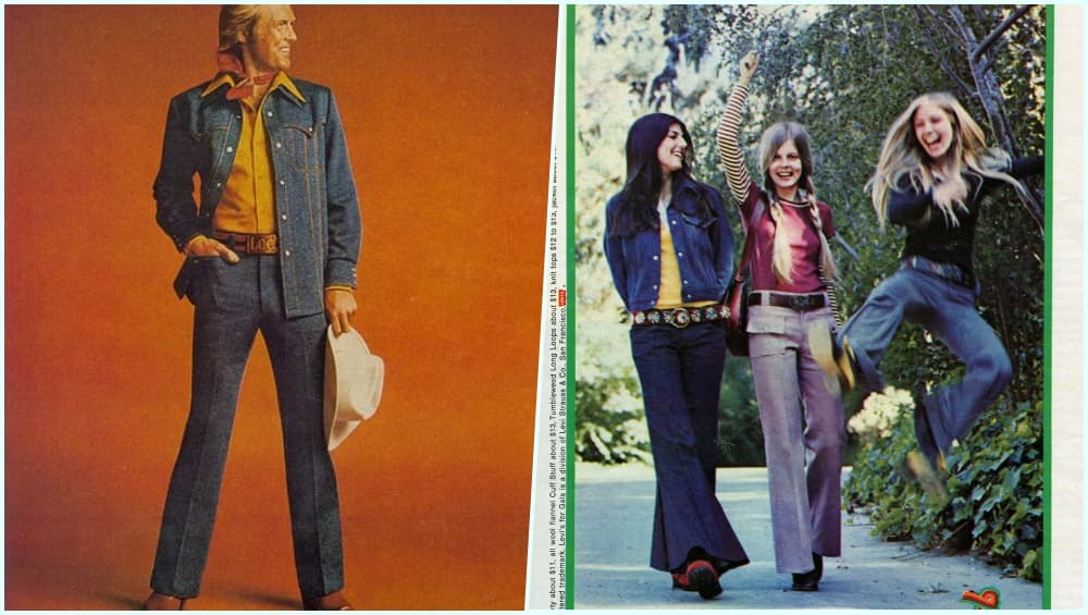 Jeans fashion 1970s hi-res stock photography and images - Alamy