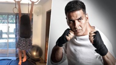 Akshay Kumar Gives Fitness Lessons to Daughter Nitara and You Might Want to Take Notes From Khiladi Star - Watch Video