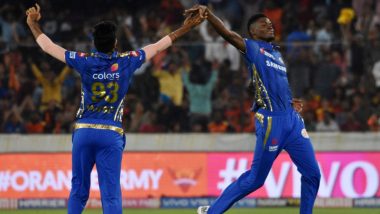 SRH vs MI Stat Highlights: Debutant Alzarri Joseph Claims Best Bowling Figures in IPL As Mumbai Indians Beat Sunrisers Hyderabad by 40 Runs