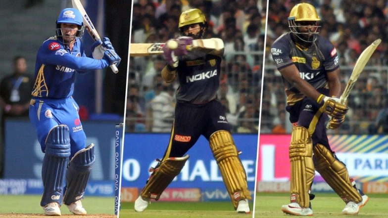 KKR vs MI, IPL 2019 Match 47, Key Players: Andre Russell, Dinesh Karthik, Quinton de Kock And Other Cricketers to Watch Out for at Eden Gardens in Kolkata