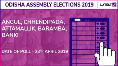 Angul, Chhendipada, Attamallik, Baramba, Banki Assembly Elections 2019 Results in Odisha: BJD Wins In All 5 Seats
