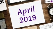April 2019 Festivals, Events and Holiday Calendar: Chaitra Navratri to Gudi Padwa to Rama Navami, Know All Important Dates and List of Hindu Fasts for the Month