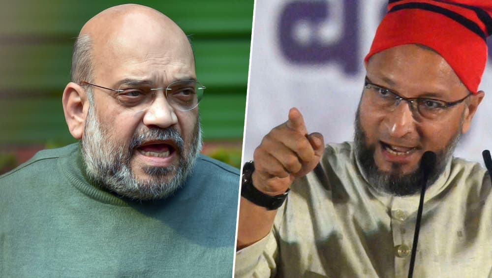 CAA Row: Asaduddin Owaisi Counters Amit Shah's 'Falsehood' Charge, Says Citizenship on Religious Basis ‘Antithetical’ to Constitution CAA Row: Asaduddin Owaisi Counters Amit Shah's 'Falsehood' Charge, Says Citizenship on Religious Basis ‘Antithetical’ to Constitution