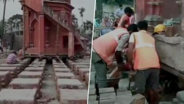 Assam: 2-Storeyed Minaret of 100-Year-Old Mosque Being Shifted Without Dismantling to Ease Highway Construction