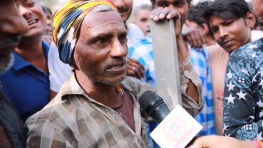 English-Speaking Graduate Labourer from Bihar Talks About Unemployment and Job Opportunities in India (Watch Video)