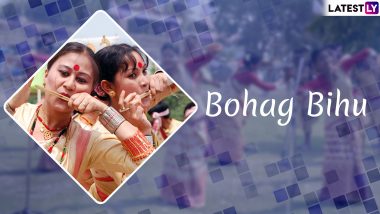 Happy Bohag Bihu 2020 Images & HD Wallpapers for Free Download Online: Wish Assamese New Year With WhatsApp Stickers & GIF Greetings on Rongali Bihu