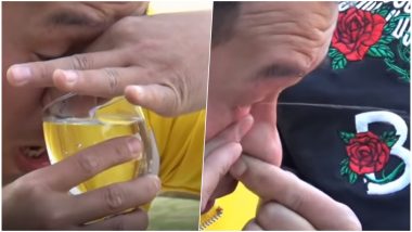 Chinese Kung Fu Master Inhales Water and Sprays it From Eye to Water Plants, Crazy Video Goes Viral