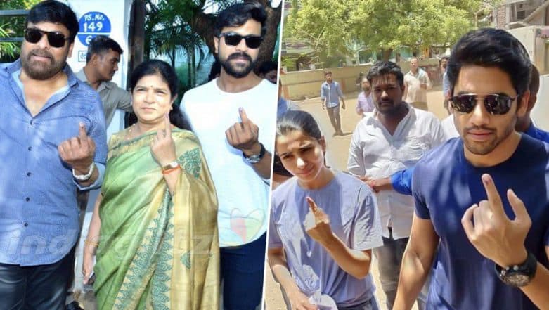 Lok Sabha Elections 2019: Chiranjeevi, Ram Charan, Samantha Akkineni, Naga Chaitanya Cast Their Votes! See Pics of the Tollywood Stars Lok Sabha Elections 2019: Chiranjeevi, Ram Charan, Samantha Akkineni, Naga Chaitanya Cast Their Votes! See Pics of the Tollywood Stars