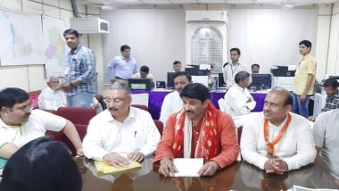 Manoj Tiwari Files Nomination Papers From North-East Delhi Lok Sabha Constituency