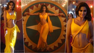 Disha Patani’s Sexy Yellow Saree With Rope-Like Twisted Pallu in Bharat Song ‘Slow Motion’ Sparks Debate Among Designers, Netizens!