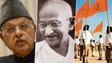 Farooq Abdullah Calls RSS 'Murderers of Mahatma Gandhi', Alleges BJP Responsible for Death of 'Father of Nation'