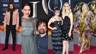 Game Of Thrones 8 Premiere: Emilia Clarke, Jason Momoa, Kit Harington, Sophie Turner Had A Blast At The Red Carpet - View Pics