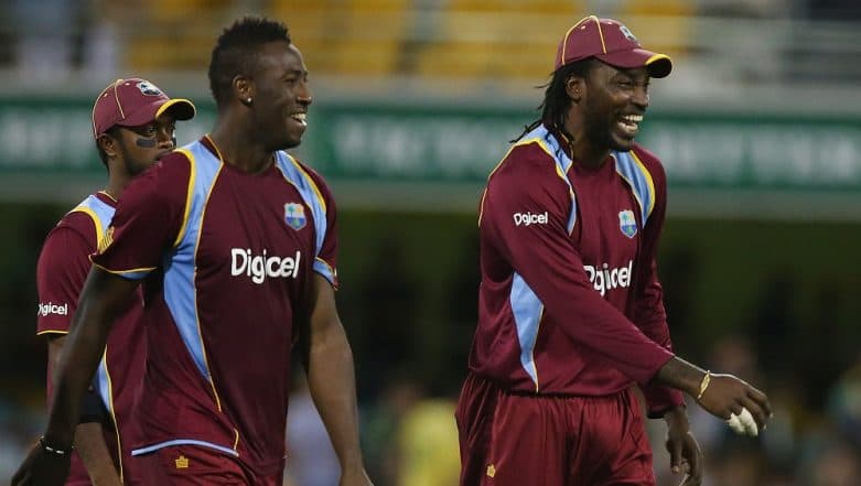 West Indies Team for ICC Cricket World Cup 2019: Chris Gayle, Andre Russell Named in 15-Man Squad, Sunil Narine and Alzarri Joseph Ignored West Indies Team for ICC Cricket World Cup 2019: Chris Gayle, Andre Russell Named in 15-Man Squad, Sunil Narine and Alzarri Joseph Ignored