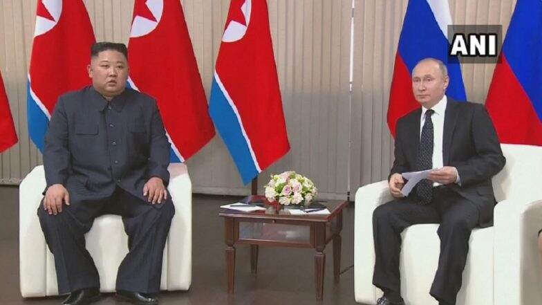 Vladimir Putin, Kim Jong-un Come Face-to-Face in First Ever Summit Between North Korea and Russia Since 2011 Vladimir Putin, Kim Jong-un Come Face-to-Face in First Ever Summit Between North Korea and Russia Since 2011