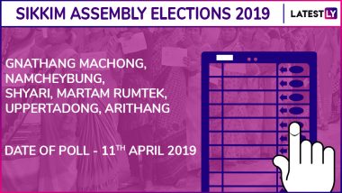 Gnathang Machong, Namcheybung, Shyari, Martam Rumtek, Upper Tadong, Arithang Assembly Elections 2019: Candidates, Poll Dates, Results of Sikkim Vidhan Sabha Seats