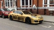 Instagram Millionaire's Gold Porsche Vandalised Just Weeks After Lamborghini Caught Fire