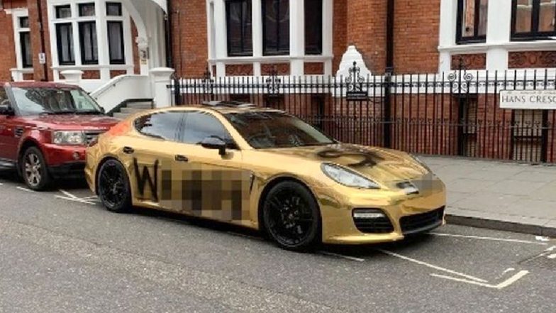 Instagram Millionaire's Gold Porsche Vandalised Just Weeks After Lamborghini Caught Fire