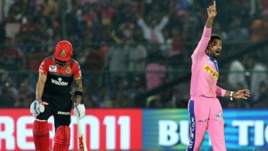 Parthiv Patel Scores Crucial 67 to Help RCB Post Target of 159 Against RR, Shreyas Gopal Shines As he Dismisses Virat Kohli and AB de Villiers in IPL Match 2019