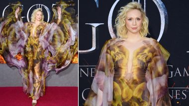 Gwendoline Christie aka Brienne Of Tarth's Iris van Herpen Gown Looks Like a Dream on Fire at Game of Thrones' Season 8 Premiere! (See Pictures)