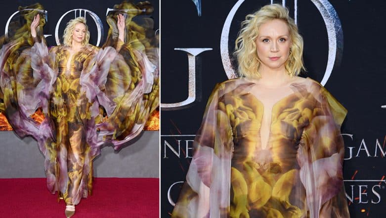 Gwendoline Christie aka Brienne Of Tarth's Iris van Herpen Gown Looks Like a Dream on Fire at Game of Thrones' Season 8 Premiere! (See Pictures) Gwendoline Christie aka Brienne Of Tarth's Iris van Herpen Gown Looks Like a Dream on Fire at Game of Thrones' Season 8 Premiere! (See Pictures)