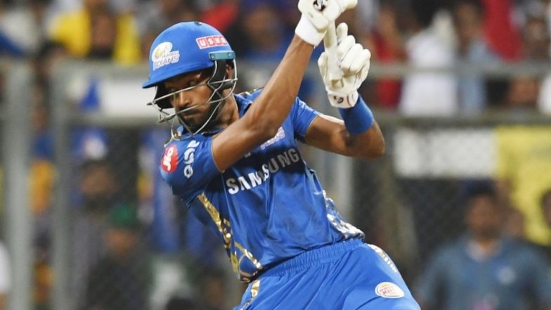 IPL 2021: Hardik Pandya Attempts MS Dhoni’s Helicopter Shot During Mumbai Indians’ Practice Game (Watch Video)