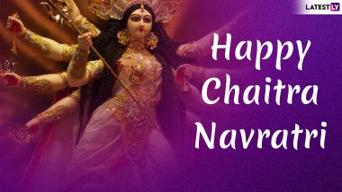 Happy Chaitra Navratri 2019 Messages: WhatsApp Stickers, GIF Images,  Wishes, SMS to Send Happy Navaratri Greetings During Nine-Day Festival |  🙏🏻 LatestLY