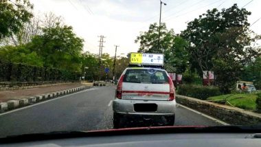 IPL 2019 Live Scorecard on the Move! Taxi Driver in Telangana Puts IPL Score Ticker Atop His Car, Internet in Love With Him (View Pic)