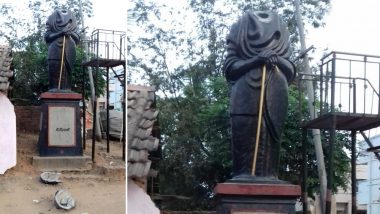 Periyar Statue Vandalised Near Aranthangi in Tamil Nadu's Pudukkottai, Probe Underway