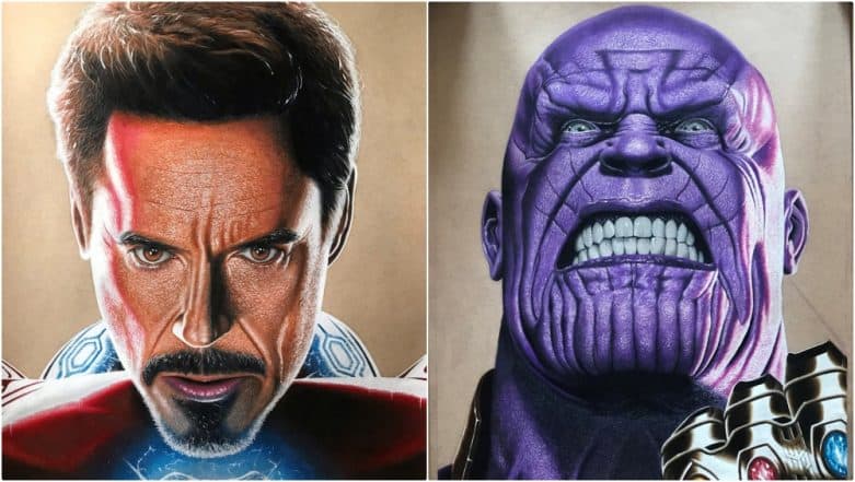 Robert Downey Jr's Iron Man and Josh Brolin's Thanos Get Hyper-Realistic  Portraits That You Can Zoom Right Down to the Pores! (View Pics)